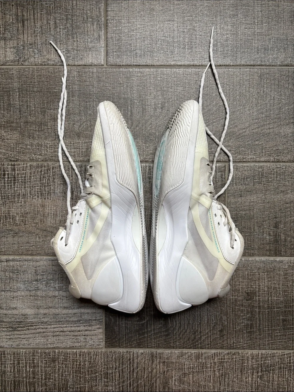 White Jordan Basketball Shoes